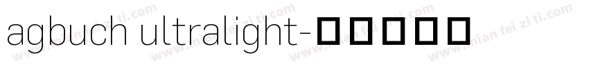 agbuch ultralight字体转换